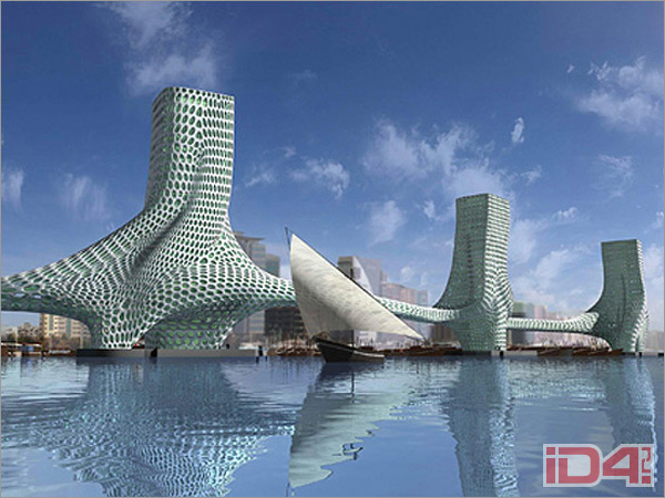 «Три грации» — проект голландского архитектора Ларса Спёйбрука (Lars Spuybroek) и архитектурного бюро NOX для эмирата Дубаи