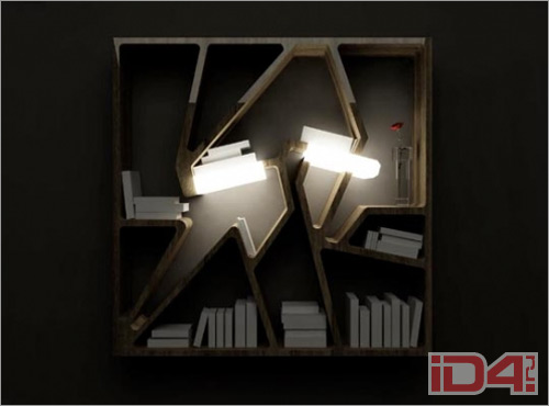 Книжная полка Graffititek французского дизайнера Шарля Калпакиана (Charles Kalpakian)