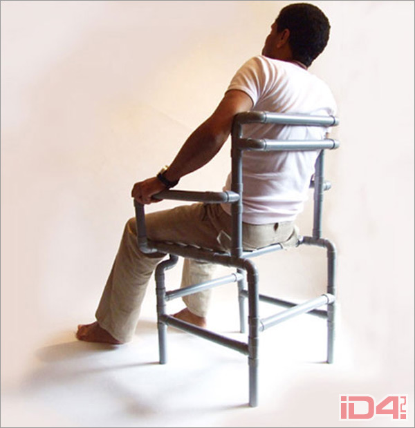 «Сантехническое» кресло The Tub французского дизайнера Дрисса Зейкера (Driss Zeiker)