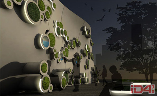 «Живая зелёная стена» южнокорейских дизайнеров Кухо Джанг (Kooho Jung) и Хаеон Келли Чои (Hayeon Kelly Choi)